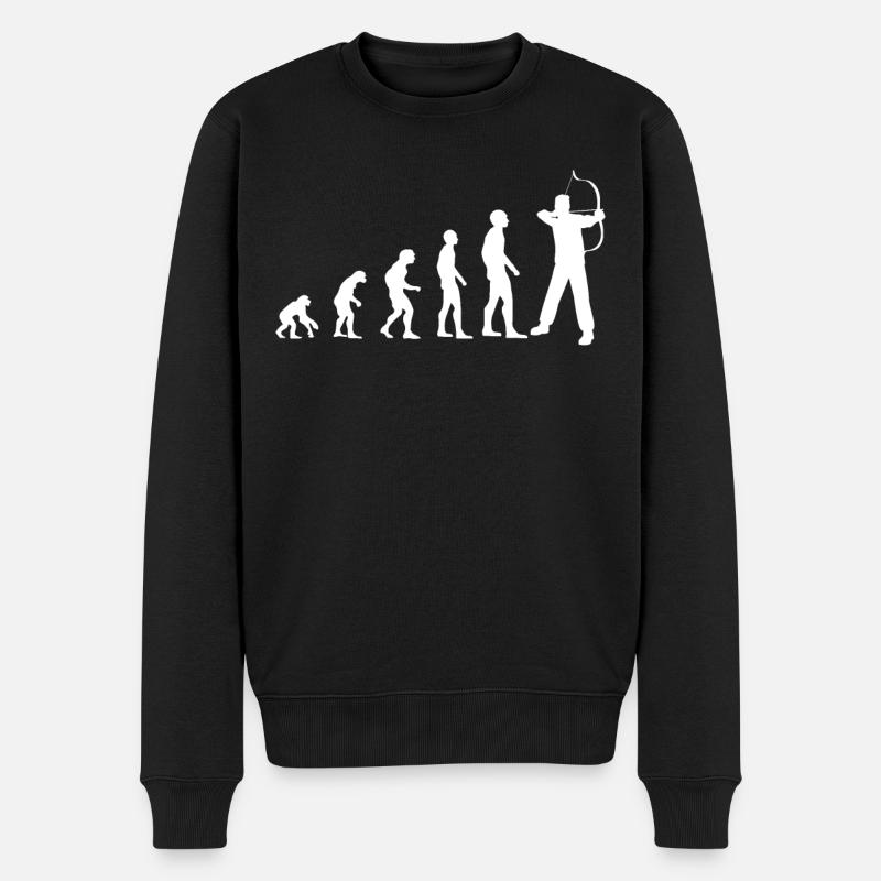 Archery Evolution Archer Gift - Men's Premium Organic Jumper - black