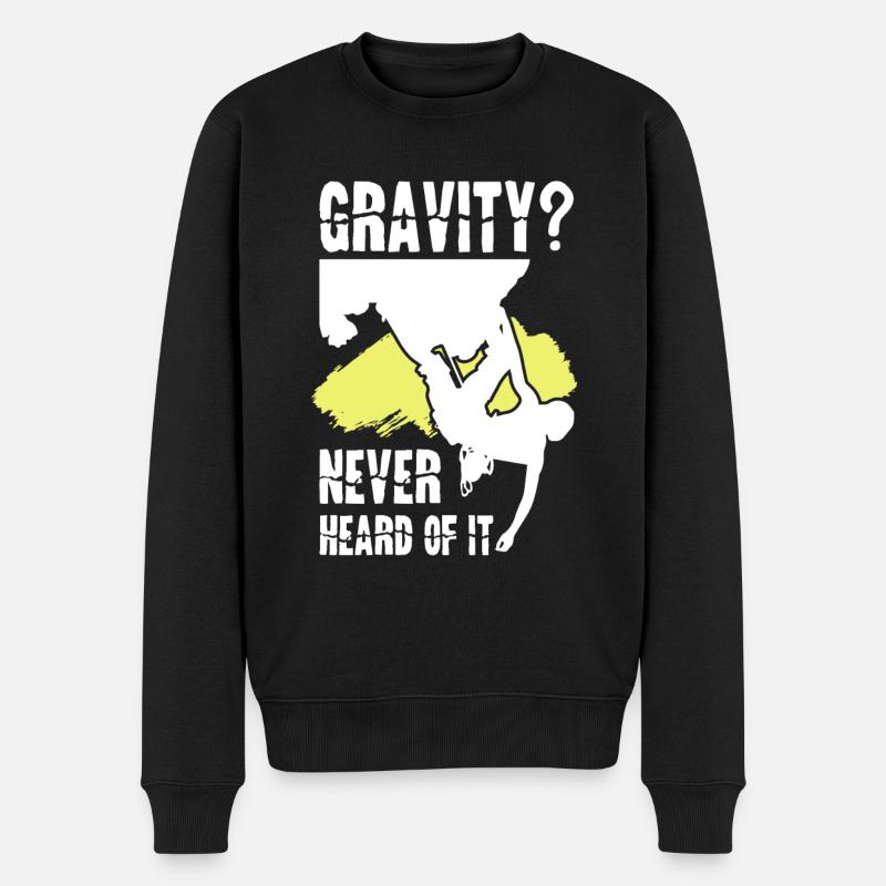 Gravity Wildlife - Männer Premium Bio Pullover - Schwarz