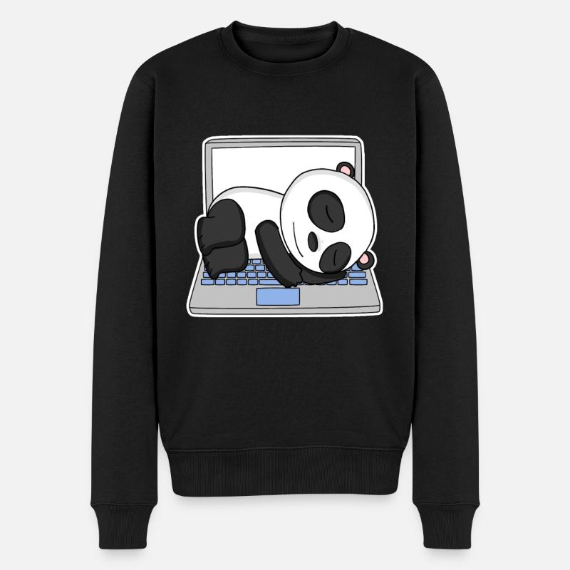 Computer Nerd Programmierer Herren Geschenk - Männer Premium Bio Pullover - Schwarz