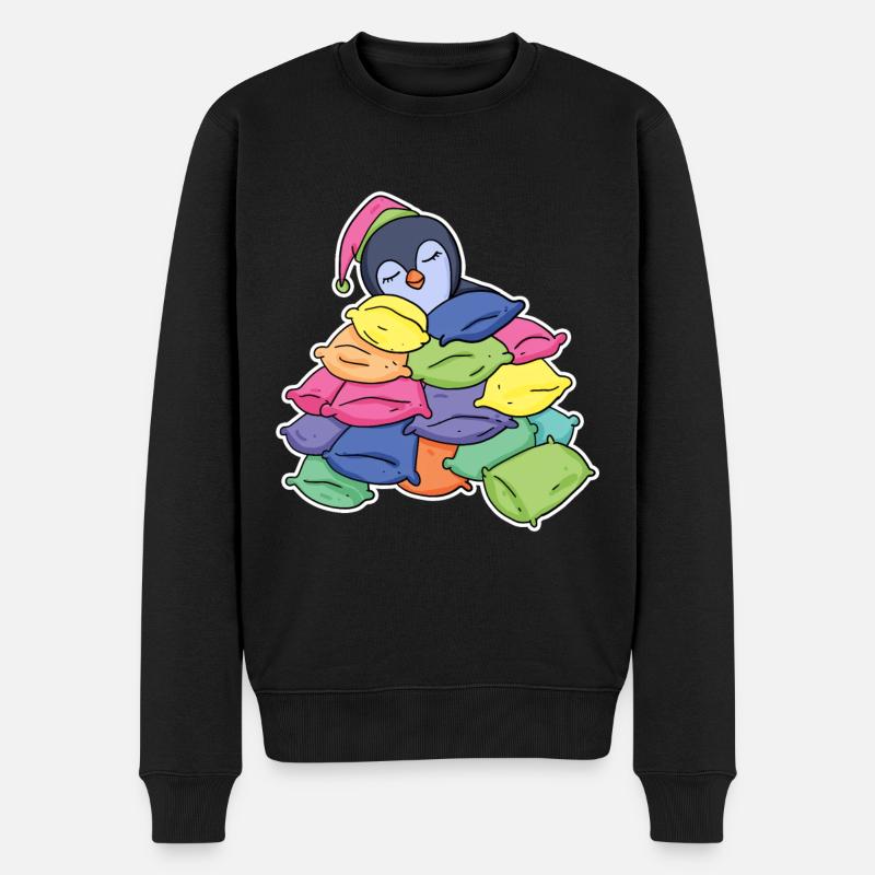 Pingouin endormi - Pull Premium bio Homme - noir