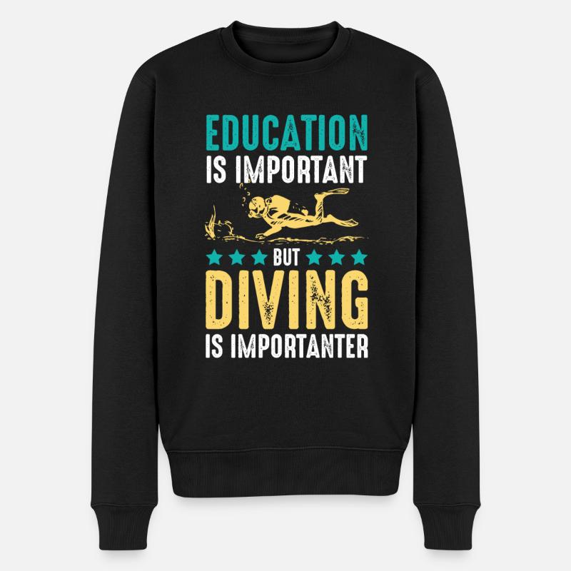 Formation plongeurs plongée - Pull Premium bio Homme - noir