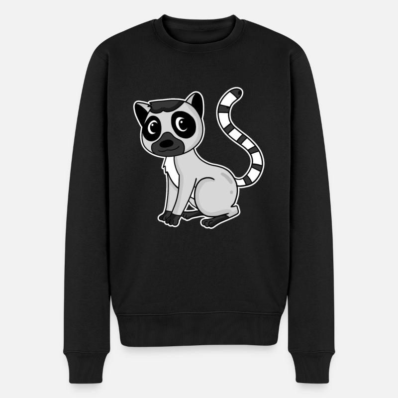 Lemur Primat Cadeau - Pull Premium bio Homme - noir