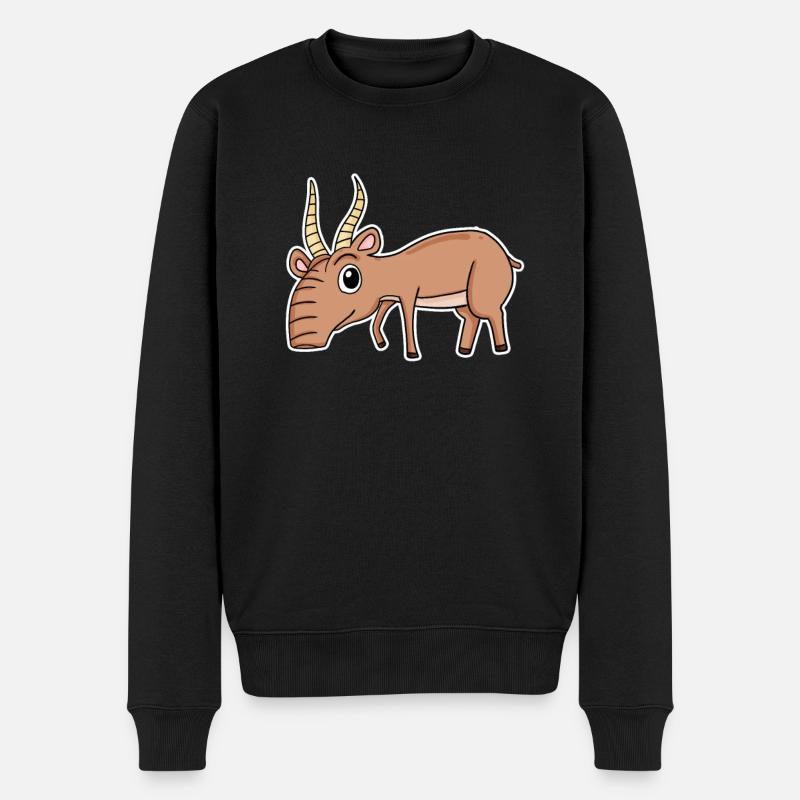 Antilope - Männer Premium Bio Pullover - Schwarz