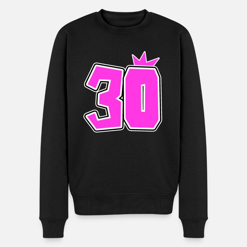 30 Couronne - 30 Anniversaire - Pull Premium bio Homme - noir