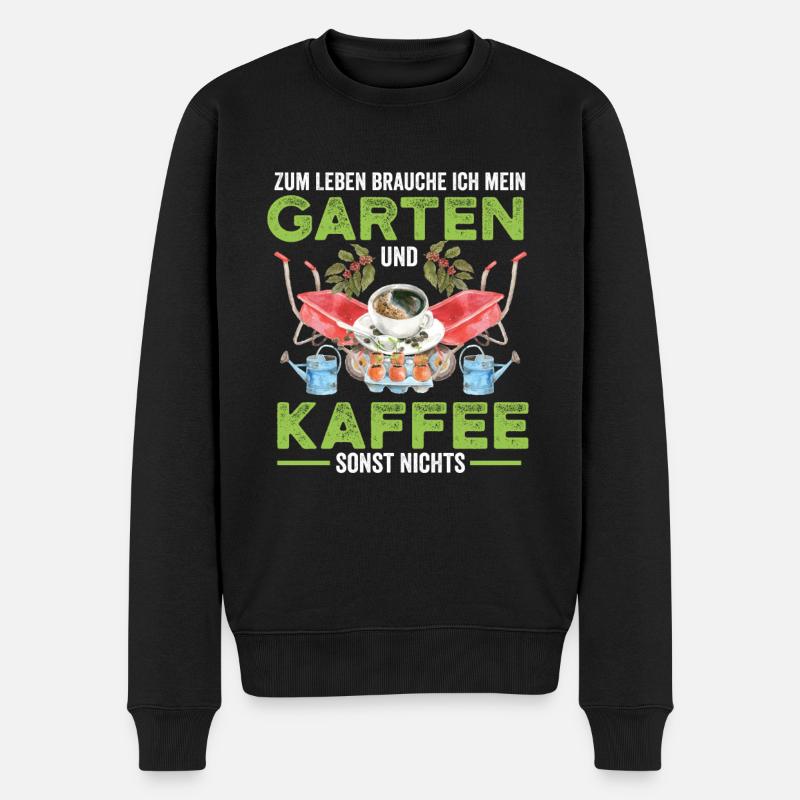Gärtner Frühling Garten Sprüche Lustig Geschenk - Männer Premium Bio Pullover - Schwarz