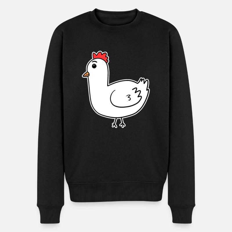 Poulet coq - Pull Premium bio Homme - noir