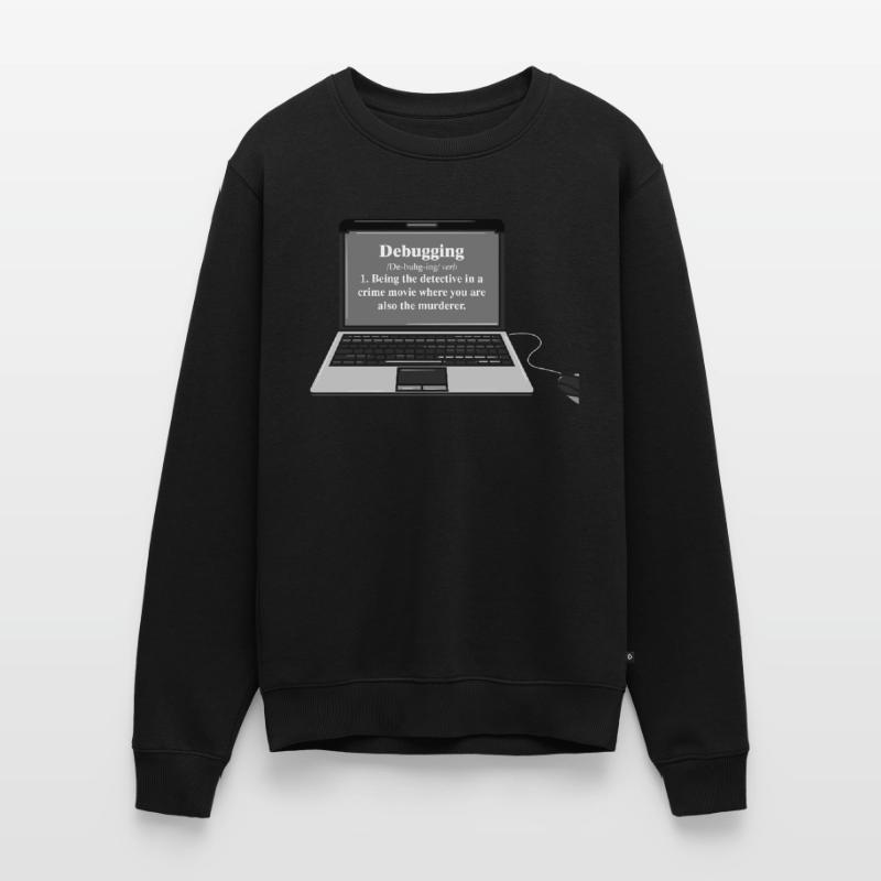 Funny Computer Debugging Programmer Design Men's Premium Organic Jumper