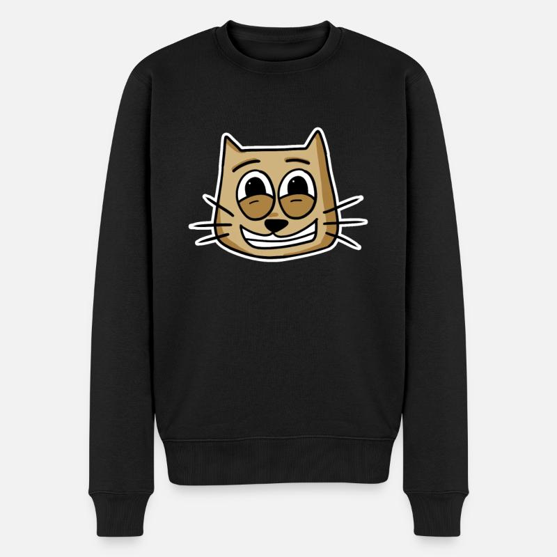 Chat Visage de chat - Pull Premium bio Homme - noir