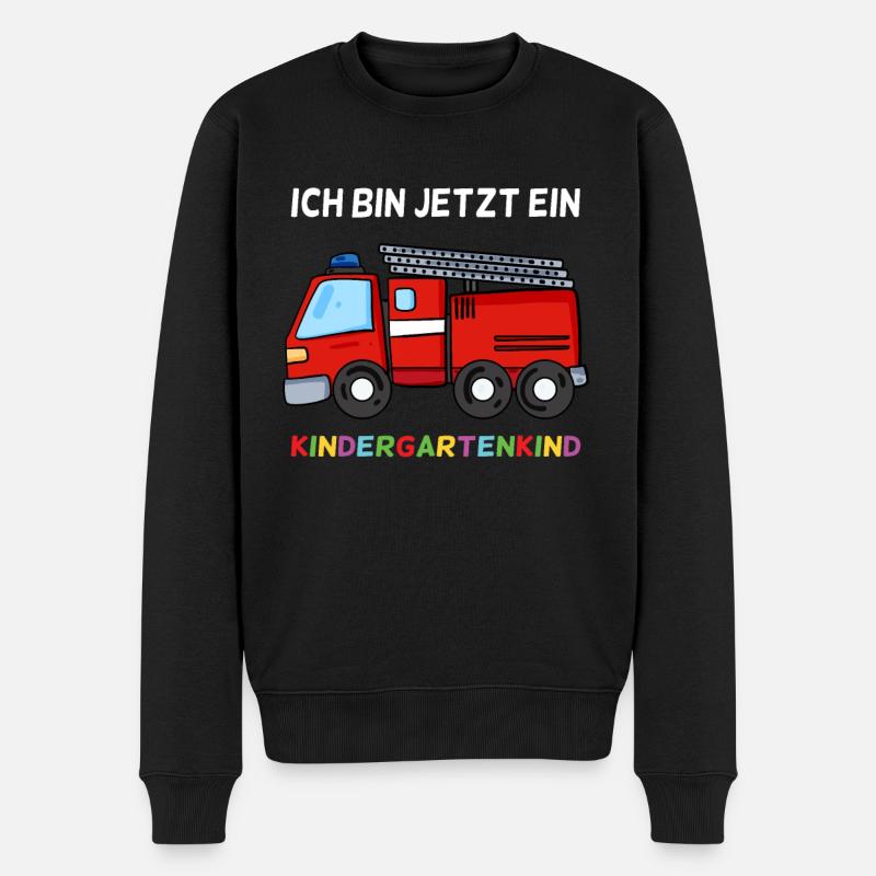 Geschenk für Kindergarten Kleinkinder - Männer Premium Bio Pullover - Schwarz