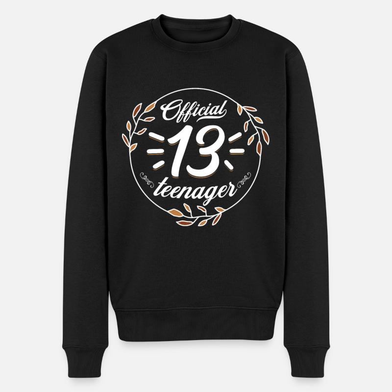 Adolescente Official 13 - Pull Premium bio Homme - noir