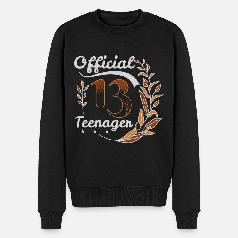 Adolescente Official 13 - Pull Premium bio Homme - noir