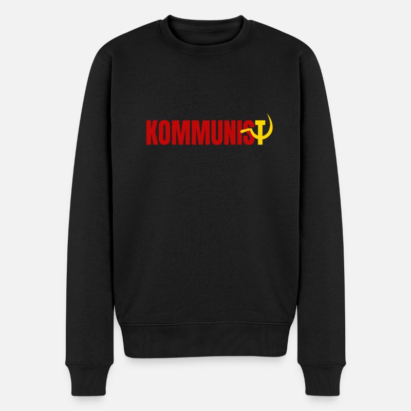 Marteau et faucille communistes de drapeau de l'URSS Russie - Pull Premium bio Homme - noir
