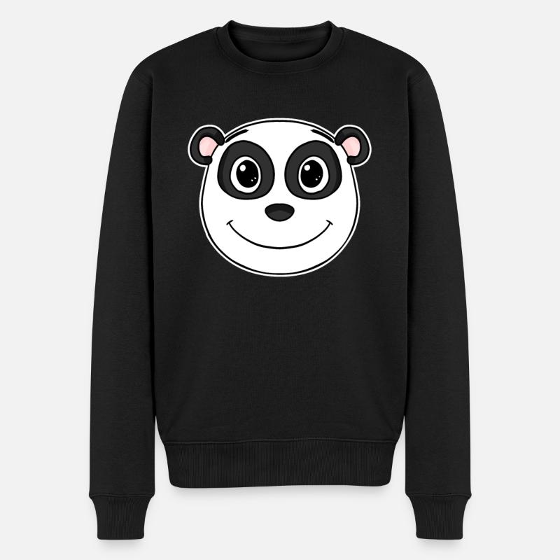 Panda - Pull Premium bio Homme - noir