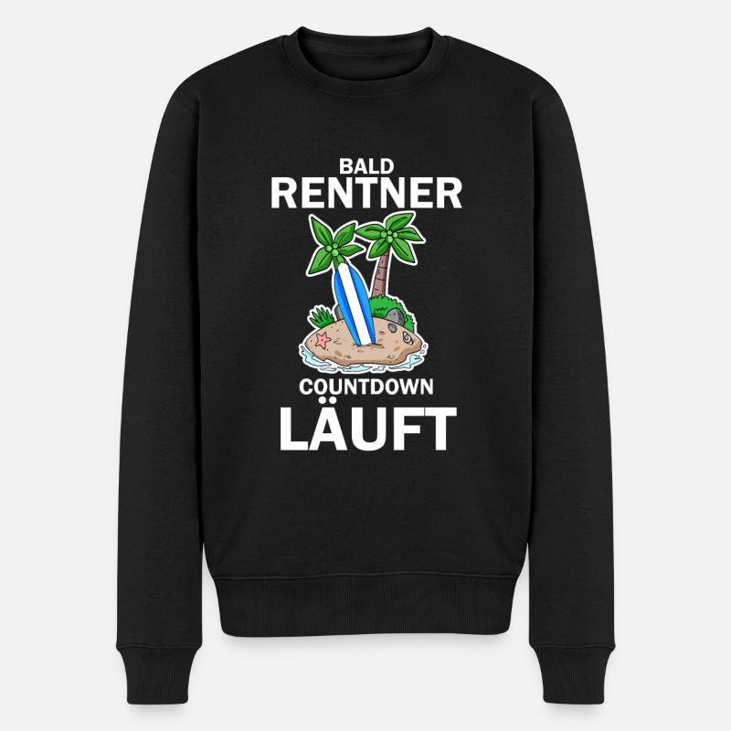 Rentner Countdown - Männer Premium Bio Pullover - Schwarz