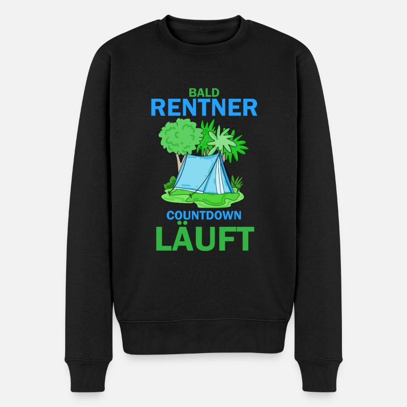 Rentner Countdown - Männer Premium Bio Pullover - Schwarz