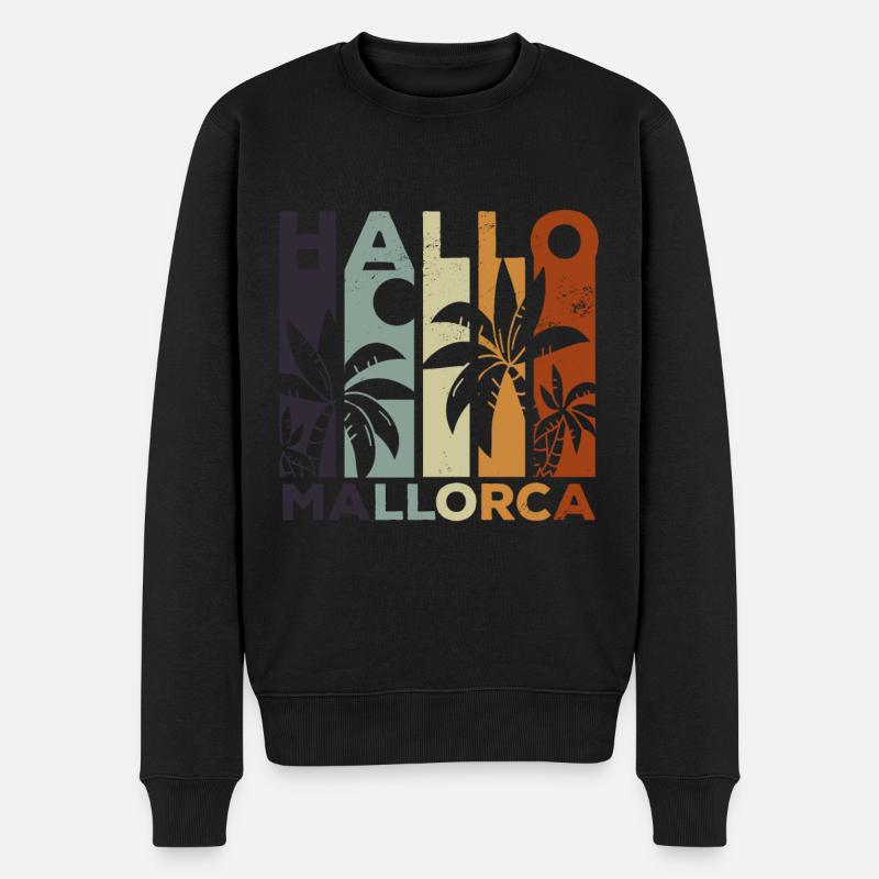 Schule ist vorbei, ab in den Urlaub! - Männer Premium Bio Pullover - Schwarz