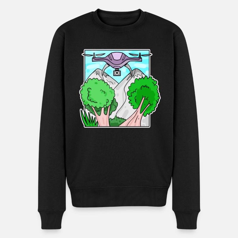 Drone - Pull Premium bio Homme - noir