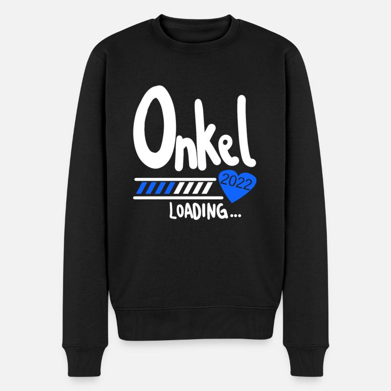 Onkel 2022 loading - Männer Premium Bio Pullover - Schwarz