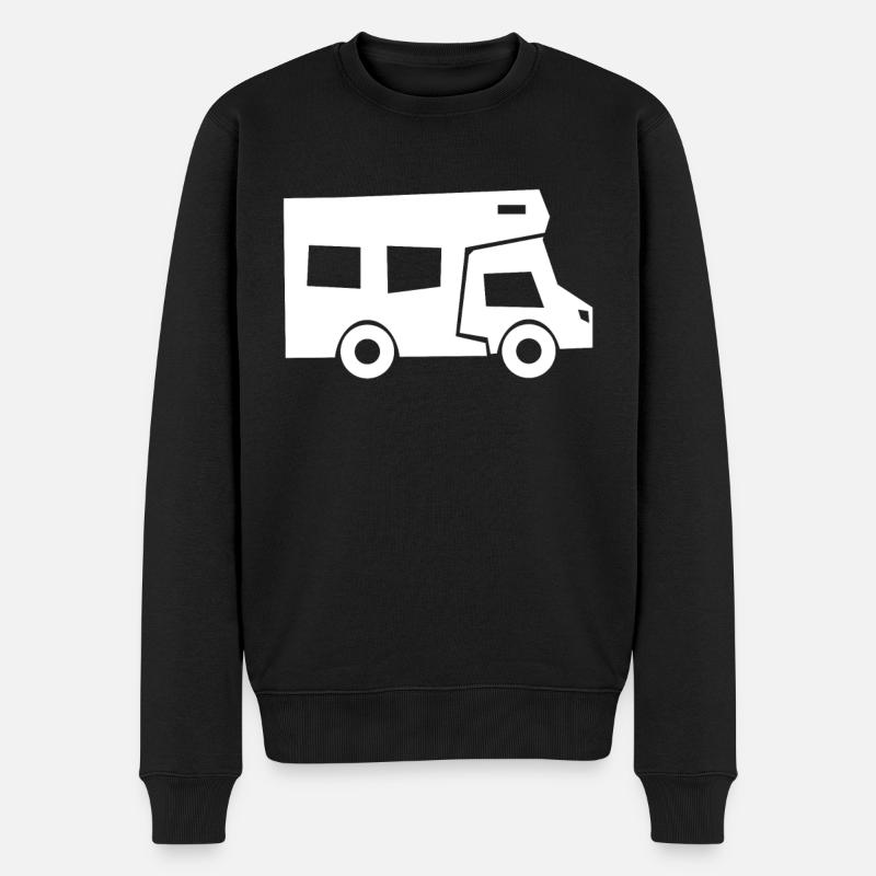 Caravane Camping Camping Camper - Pull Premium bio Homme - noir