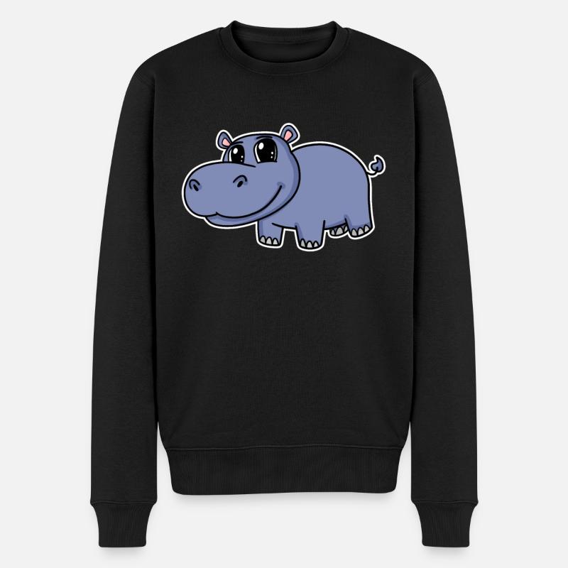 Hippopotame - Pull Premium bio Homme - noir