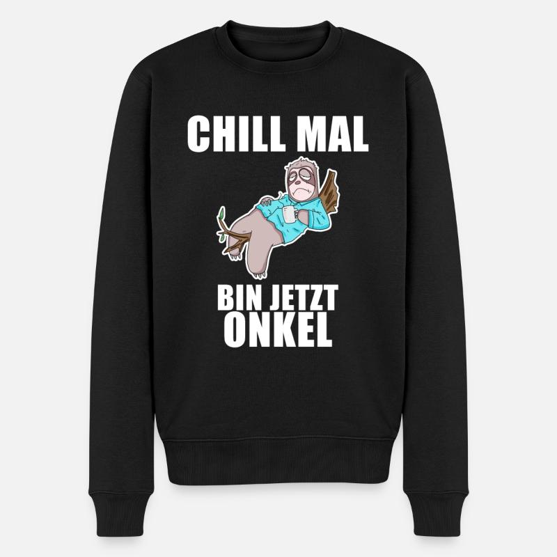 Neffe Onkel Geschenk - Männer Premium Bio Pullover - Schwarz