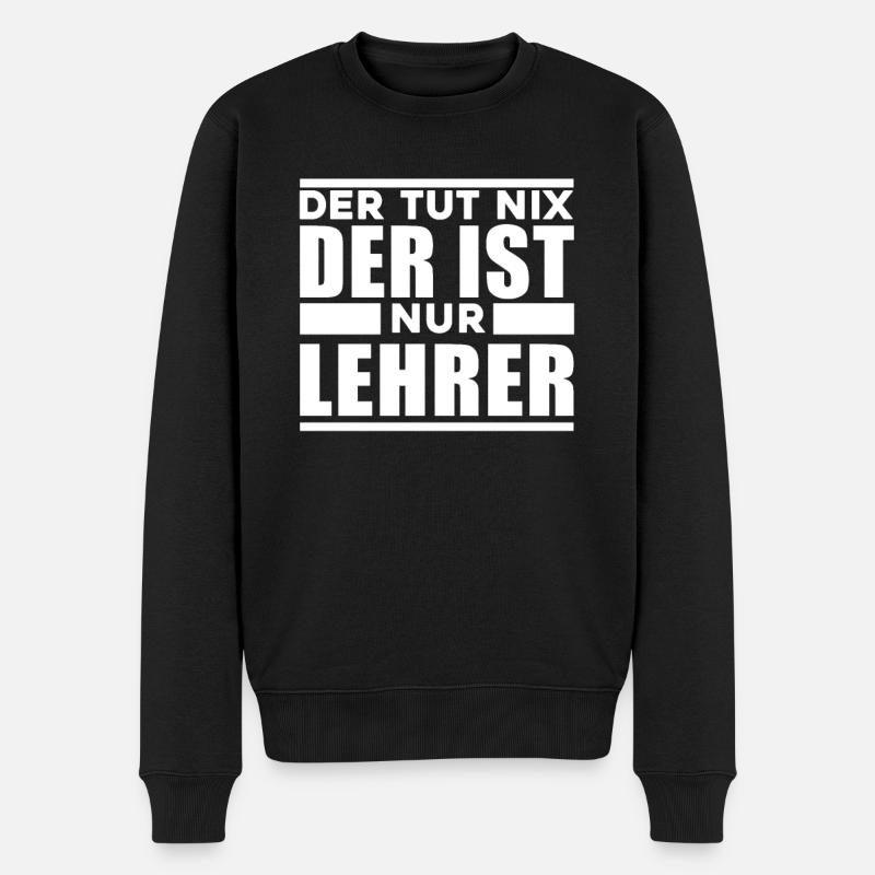 Lehrer - Männer Premium Bio Pullover - Schwarz