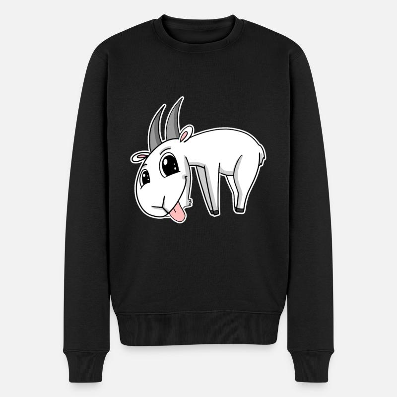 Chèvre Chèvre Buck - Pull Premium bio Homme - noir