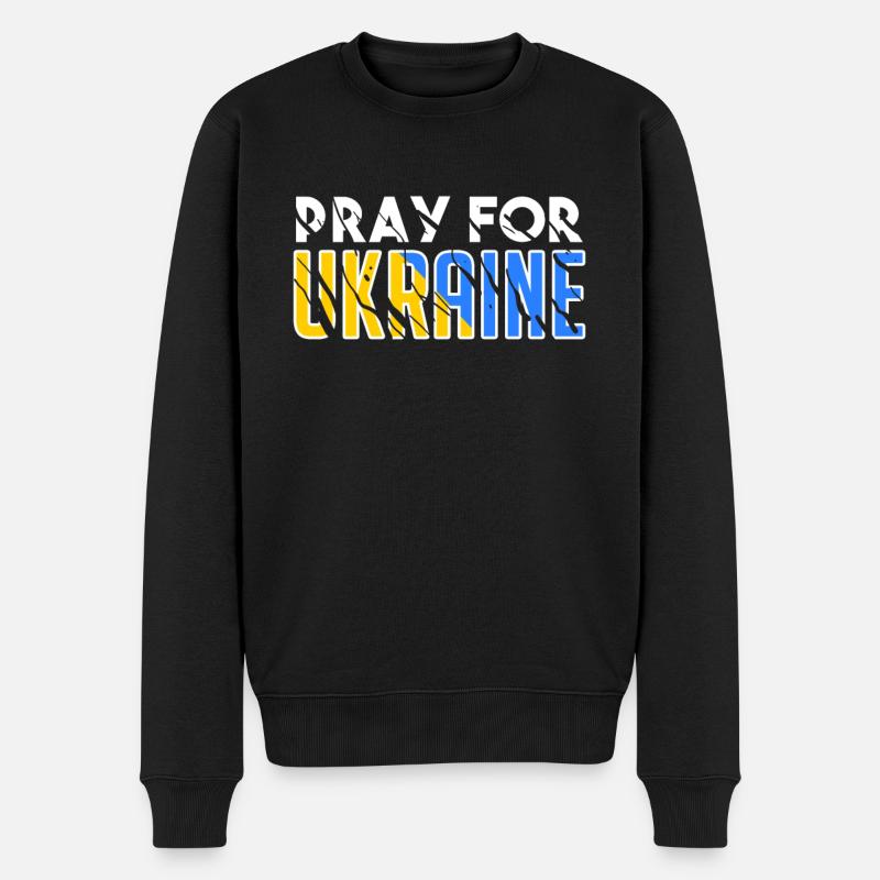 Ukraine - Pull Premium bio Homme - noir
