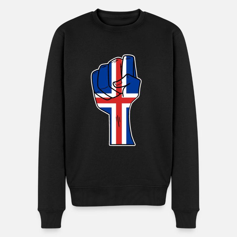 Islande - Pull Premium bio Homme - noir