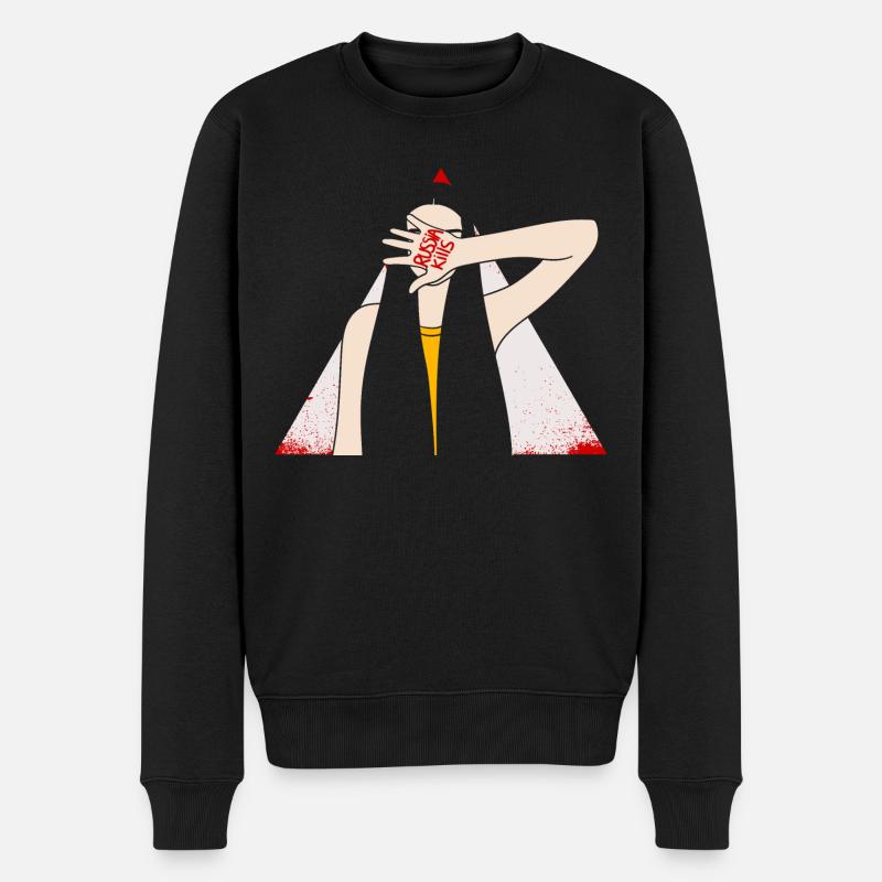 LA RUSSIE TUE - Pull Premium bio Homme - noir