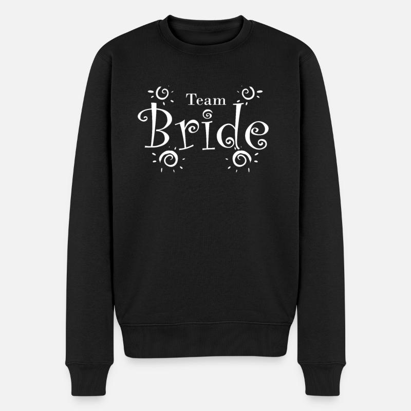 Team Bride - Männer Premium Bio Pullover - Schwarz