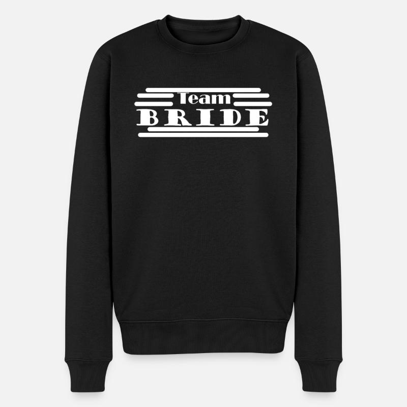 Bride - Team Bride - Männer Premium Bio Pullover - Schwarz