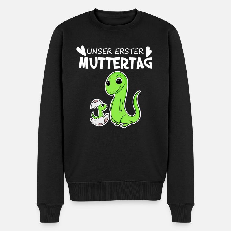 Muttertag Geschenk - Unser erster Muttertag - Männer Premium Bio Pullover - Schwarz