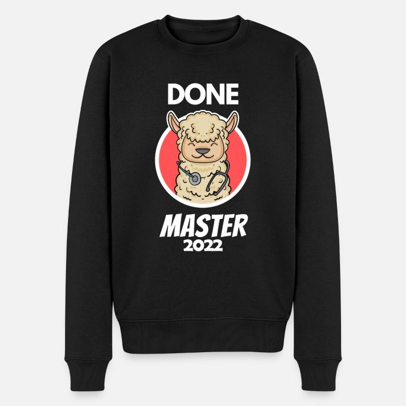 Done Master's Degree Gift - Men's Premium Organic Jumper - black