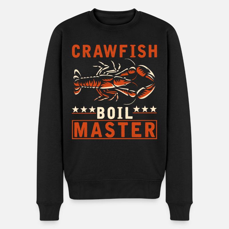 Crabes cuisinier maître Drôle d’écrevisses - Pull Premium bio Homme - noir