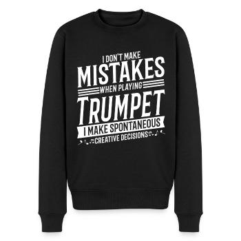 Trompettiste Instrument de musique Musique Trompette - Pull Premium bio Homme - noir - Devant - Nico (187cm)