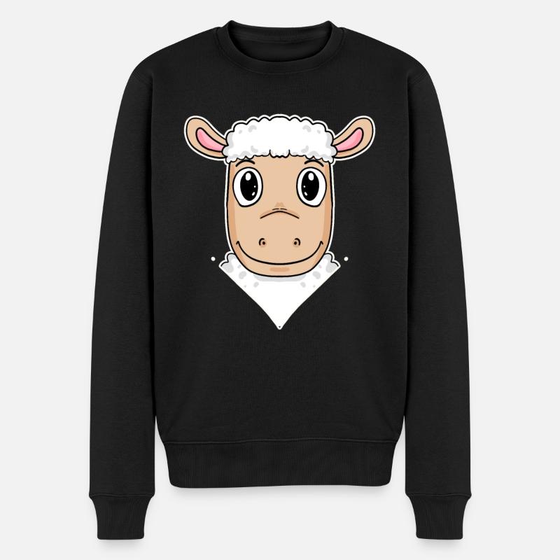 Illustration de moutons - Pull Premium bio Homme - noir