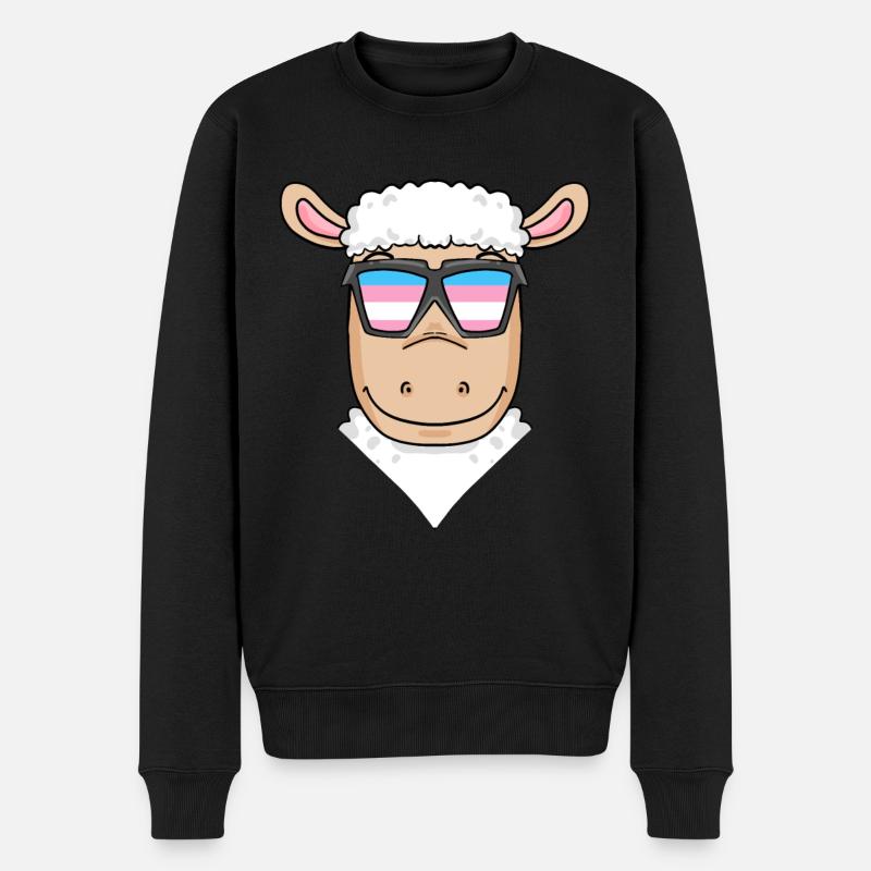 Transgender Transsexuell Schaf Geschenk - Männer Premium Bio Pullover - Schwarz
