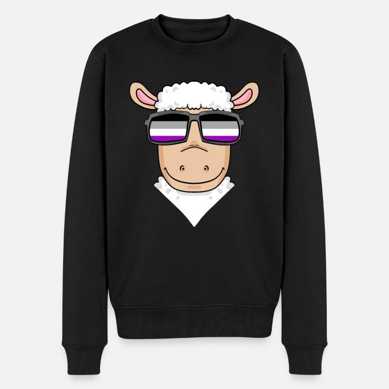 Asexual Lgbt Sheep Asexualité - Pull Premium bio Homme - noir