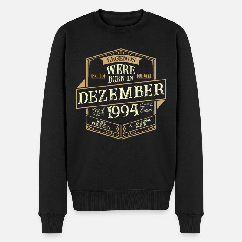Décembre 1994 Birthday Man - Pull Premium bio Homme - noir