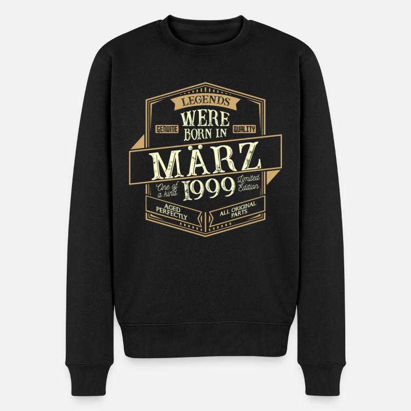 Mars 1999 Anniversaire Homme - Pull Premium bio Homme - noir