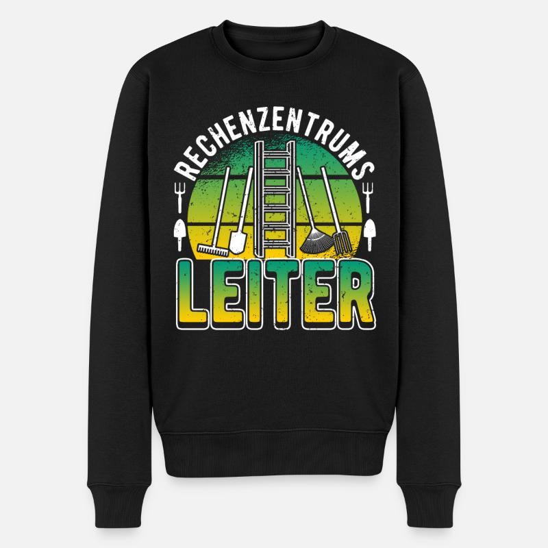 Rechenzentrumsleiter Rechen & Leiter Garten - Männer Premium Bio Pullover - Schwarz