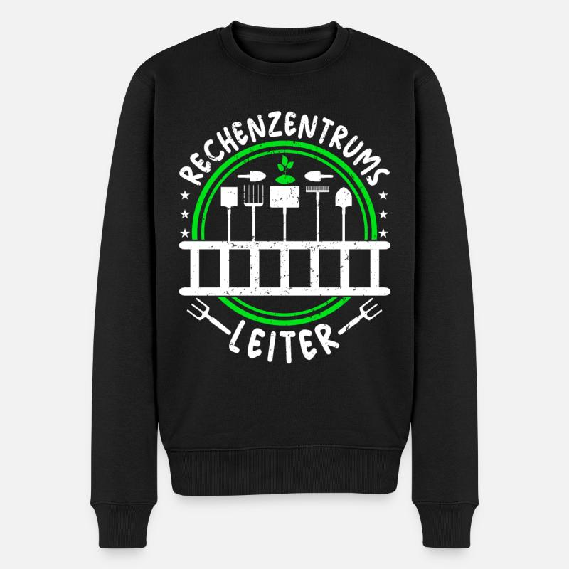 Rechenzentrumsleiter Rechen & Leiter Garten - Männer Premium Bio Pullover - Schwarz