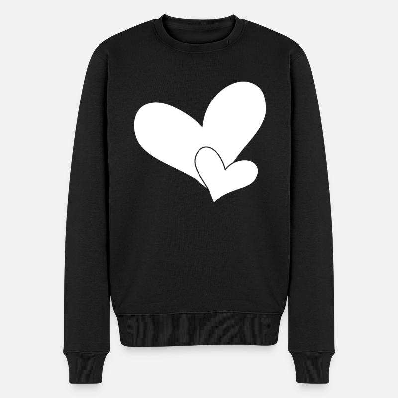 Cœurs - Pull Premium bio Homme - noir