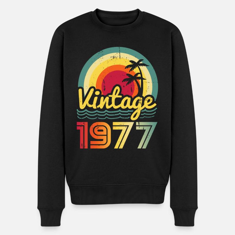 Millésime 1977 - Pull Premium bio Homme - noir