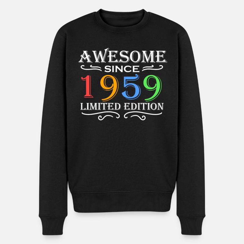 1959 - Né en 1959 - Pull Premium bio Homme - noir