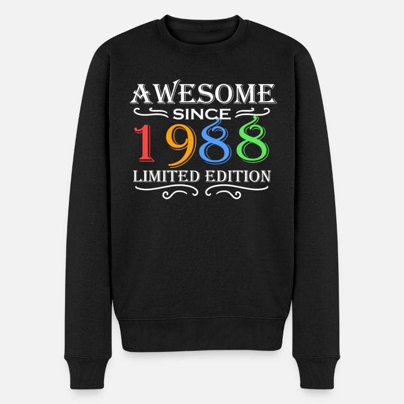 1988 - Né en 1988 - Pull Premium bio Homme - noir