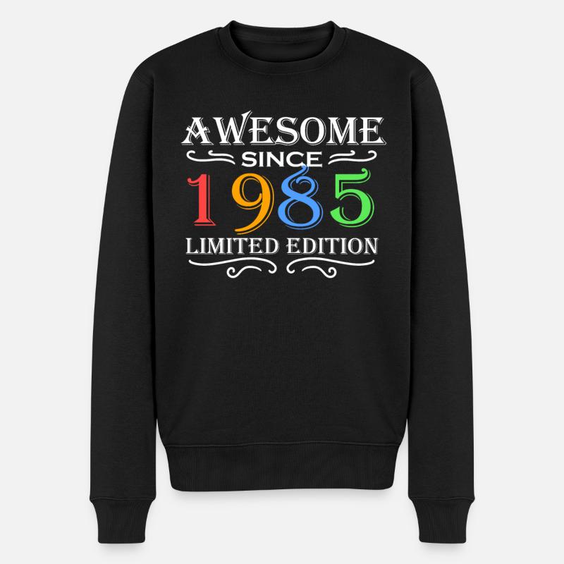 1985 - Né en 1985 - Pull Premium bio Homme - noir
