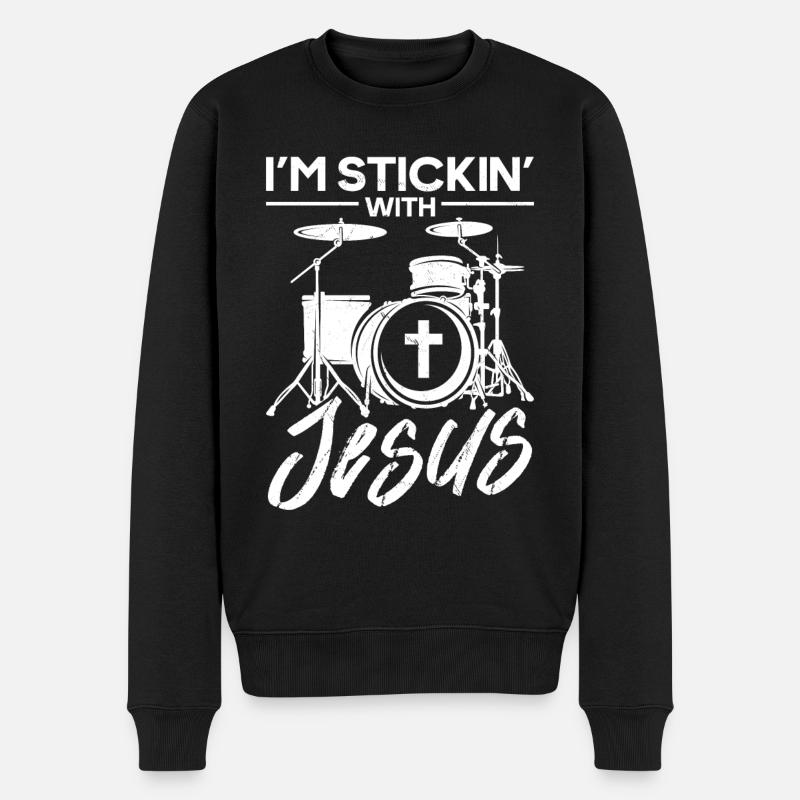 Batteur religieux chrétien - Pull Premium bio Homme - noir