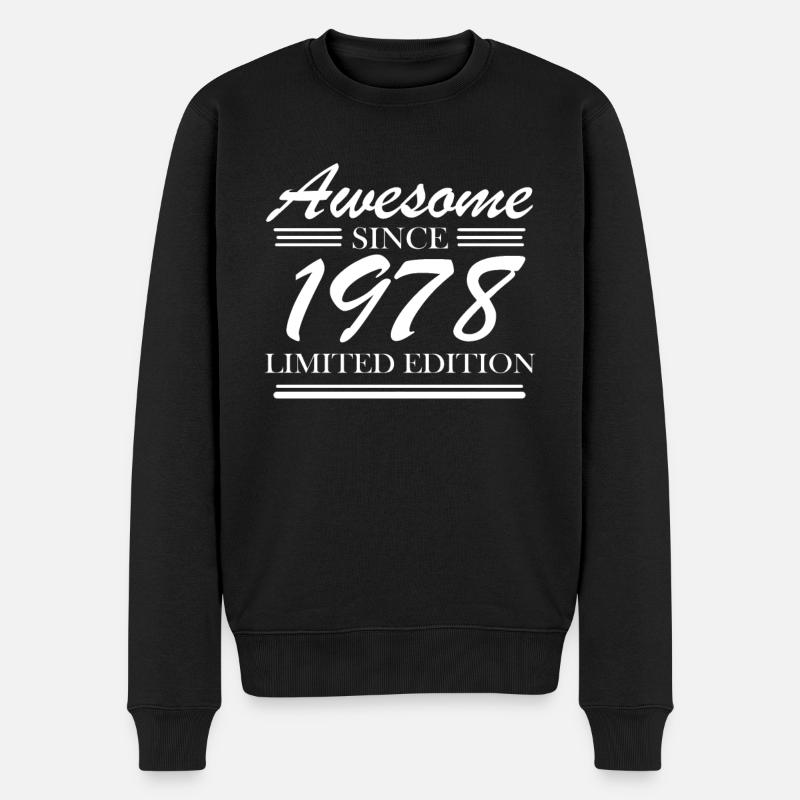 1978 - Né en 1978 - Pull Premium bio Homme - noir